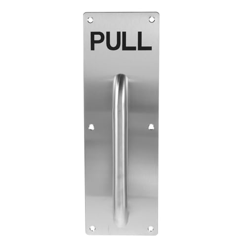 SHINEOFI Manija de Puerta Corredera Industrial de Acero Inoxidable 100x300x1.5 Mm Tirador Resistente para Puerta contra Incendios Comercial Accesorio Funcional para Empujar y Tirar
