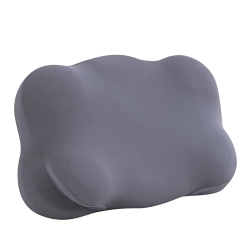 fatiaou Almohada de espuma viscoelástica, transpirable, cómoda, diseño de nubes ajustable, cojín cervical de apoyo para viajes, camping, oficina, descanso, sofá, cama, lectura, tiempo de descanso, 37