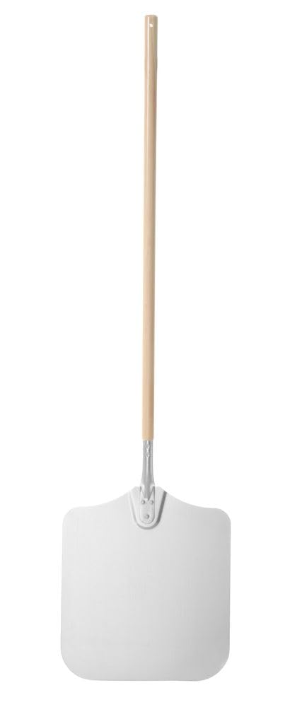 HENDI Pizzaschaufel, mit Holzgriff, Pizzaschieber, Brotschieber, 1320x355x(L)910mm, Aluminium
