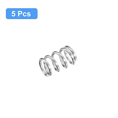 Image of uxcell 5Pcs Compression Spring 304 Stainless Steel 6mmOD,0.8mmWD,10mmFL