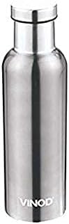 Vinod Cookware Commander Stainless Steel Hot & Cold Water Bottle, 500 ML, Grey