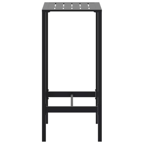 Table de bar noire en acier résistant aux intempéries pour extérieur - 6