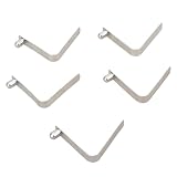 Oxxggkao 5 piezas de postes de tienda de campaña Clip de tubo de bloqueo Kayaks Paddle Snapping Clips de resorte Hebilla en forma de V Exquisitos Procesamiento Kayaks Paddle Snap Clip