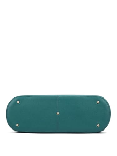 Image of Da Milano Women's Leather Shoulder Bag - Blue