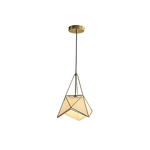 Plafonnier lustre cuivre rétro vintage pour couloir et café