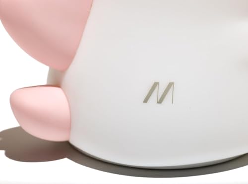 Muitomas, Lampada in Silicone a Forma di Unicorno per Bambini, Luce Decorativa Morbida al Tatto per Cameretta, Input DC 4.5V, Bianca - 2