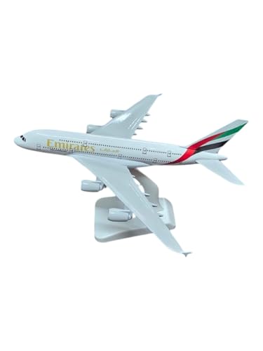 Image of Aeroplane Airways Airlines Scale Model Only for Display, Die Cast Metal Aircraft Highly Detailed Replica Gift for Aviation Enthusiasts for Kid 20CM (EmiratesAir)