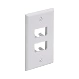 Panduit CFP4WH 1-Gang 4-Port Faceplate, White
