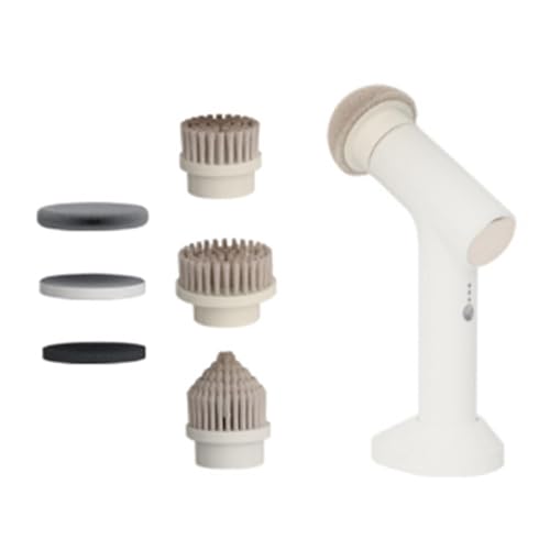 Fenteer Electric Rotating Scrubber Recahrgeable Waterproof Cleaning Tool Cordless Power Rotating Brush for Bathtubs Sink Car Corner, hangheld