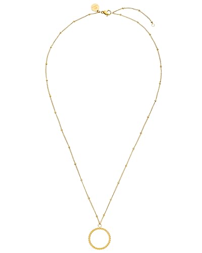 Purelei Karma Kette Damen (Gold) – Halskette Damen aus langlebigem Edelstahl – Wasserfeste Kette mit Anhänger… – Ansicht 1