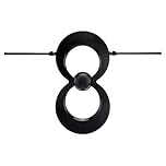 Antennas Direct ClearStream MAX-V Indoor Outdoor TV Antenna, UHF VHF Multi-Directional, 60+ Mile Range, 4K 8K UHD, NEXTGEN TV โ w/Wall Bracket(Black)