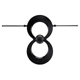 Antennas Direct ClearStream MAX-V Indoor Outdoor TV Antenna, UHF VHF Multi-Directional, 60+ Mile Range, 4K 8K UHD, NEXTGEN TV – w/Wall Bracket(Black)