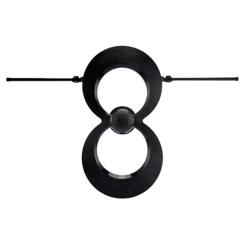 Antennas Direct ClearStream MAX-V Indoor Outdoor TV Antenna, UHF VHF Multi-Directional, 60+ Mile Range, 4K 8K UHD, NEXTGEN TV – w/Wall Bracket(Black)