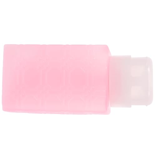 Alipis Botella Dosificador de Presión 250 Ml Cuadrada para Quitaesmalte Botella Desmaquillante Antidesbordamiento Rosa Recipiente para Limpieza de Uñas Hogar y Viaje
