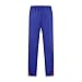 Men's Fashion Track Pants Jogger Pants Breathable Sweatpants Black with Plaid Trim Stylish for Casual and Streetwear（Blue，3X-Large）