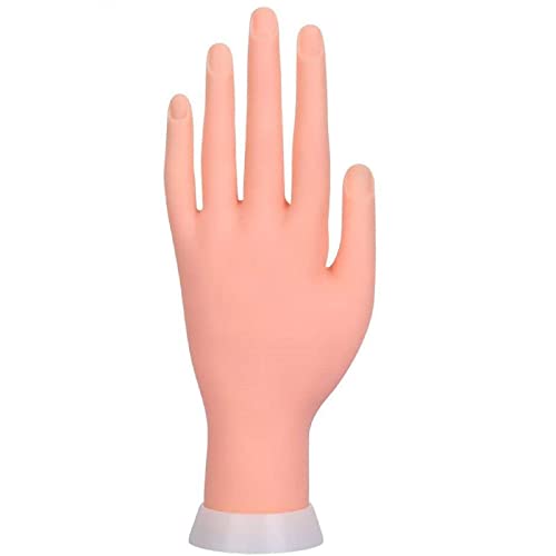 2Pc Nail Practice Hand Flexible Soft Plastic Mannequin Trainning Tools Hand Nails Tips Art Trainer Manicure Practice Hand Tool #TOP3