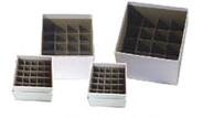 Mini 2\" high Laboratory Freezer Box, 3\" x 3\", White Paperboard
