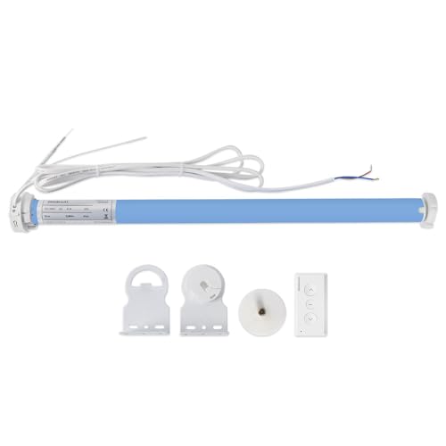 zemismart Matter Wifi Roller Shade Blinds Motor for 38 mm Tube work with Home App Control,Matter Tubular Roller Shutter Motor AC 220 V,Siri,Echo Voice,Homekit(1 way Remote)