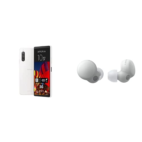 Sony Xperia 10 IV (5G Smartphone 6 Zoll OLED-Display Dreifach-Kamera 5.000mAh Akku) 24+6 Monate Garantie [Amazon Exklusiv] Schwarz + Linkbuds S