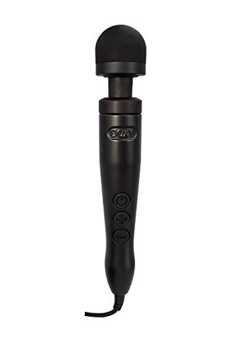 Doxy Number 3 Plug in Vibrating Wand Massager Silicone Black