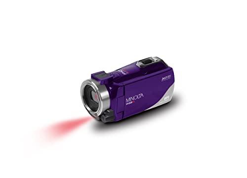 Minolta Mn220Nv 1080P Full Hd 24Mp Night Vision Camcorder With Wifi W/32Gb Memory Card (Purple) #TOP1