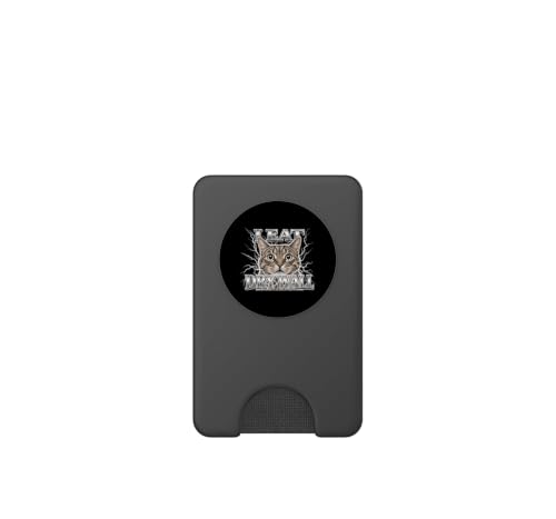 I Eat Dry Wall Silly Cat Meme Funny Men Women Kids Graphic PopSockets PopWallet pour MagSafe – vue 2