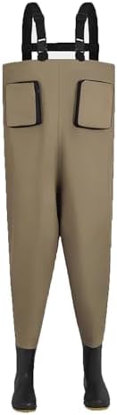 Outdoor Fishing Waterproof Hip Waders Pants,Nylon Anti Slip Hunting Boots (9)