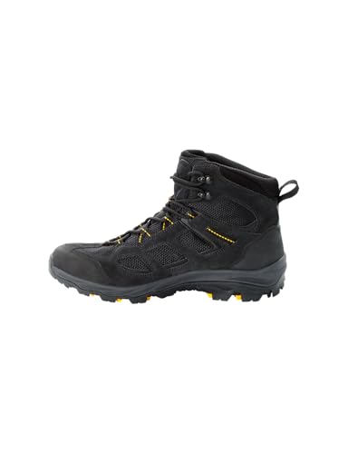 Jack Wolfskin Herren Vojo 3 Texapore Mid M Outdoorschuhe, Black Burly Yellow Xt, 44 EU