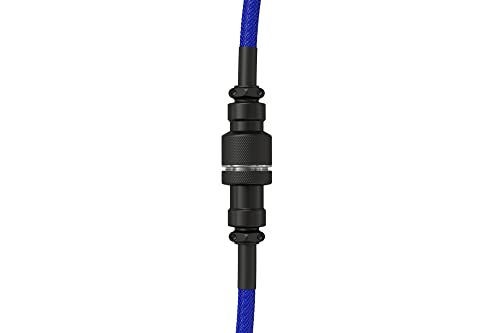 Image of GLORIOUS Coiled Keyboard Cable - Coiled USB C Cable Artisan Braided Cables for Mechanical Gaming Keyboard Coiled Cable - Custom Keyboard Cable (Cobalt Blue)