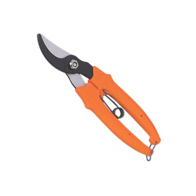 Image of ECONOMY M1, Pruning Secateur, Falcon, cut stems 8mm, Length 170 mm, Hardened Steel Blades, Plastic Handle, Safety Lock