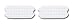 Perri's White Fillis Stirrup Pads, White