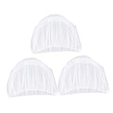 SHOWERORO 3個 ネット 用防虫ネット メッシュカバー 乳母車 car stroller 蚊帳 ゆりかごネット ファブリック 白い