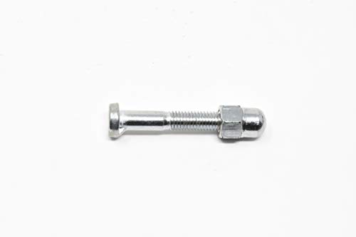 VINTAGE BIKE SEAT POST BOLT 45mm LONG CHROME BOLT WITH SMART DOME (COVERED) 13mm NUT, NON TURN TAB ON BOLT HEAD