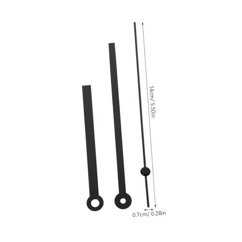 ledmomo 10セット アルミ製時計針 壁掛け時計用交換ハンド 時針 針 秒針 完全パーツ 精密設計 コンパクトで多用途