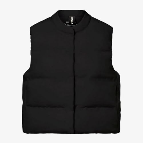 Chaleco negro Pounce acolchado sin mangas para hombre con bolsillos 2