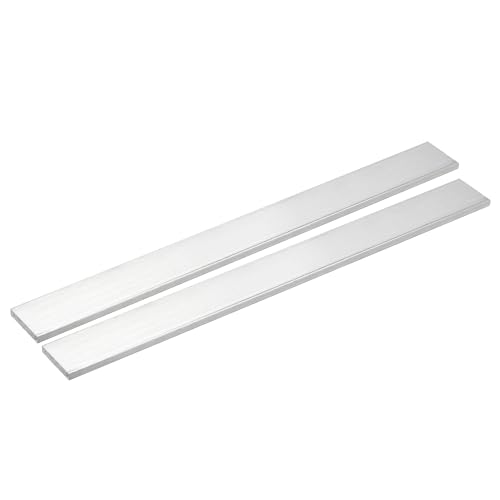 Image of uxcell Square Aluminum Flat Bar, 2Pcs 1 /4 inch Thick 1.2 inch Width 12 inch Length Square Aluminum Bar 6061 Aluminum Flat Plate, 5 x 30 x 305mm T6511 Solid New Mill Stock for Industrial Building