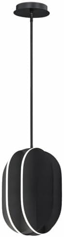 ET2 Interval - 14.25 Inch 35W 1 LED Medium Ellipse Pendant-Black Finish