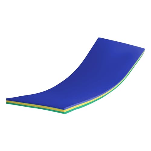 Harilla Schwimmende Wassermatte, Treibende Matratzendecke, Reißfestes Schwimmfloß, Schwimmmatte für Draußen, Bett, Schwimmende Unterlage Zum Bootfahren, Blau Grün Gelb