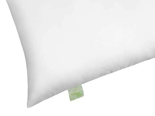 DREAMSTAR Cotton 2er Set Kopfkissen mit Eco Faserfüllung und Baumwollbezug| waschbar 60 Grad | Allergiker geeignet | Baumwollbezug | 40 x 80 cm