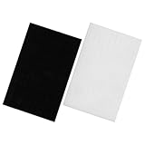 MAGICLULU Lot de 2 Coussinets en Mousse pour Boîte à Bijoux, Supports de Présentation de Bijoux, Tapis en Mousse Noir et Blanc, Insert Protecteur pour Bagues et Boucles D’oreilles,