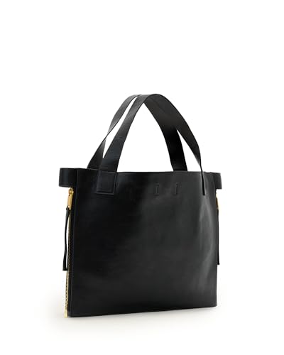 Bolso tote AllSaints Marlo E/W negro, talla única miniatura 3