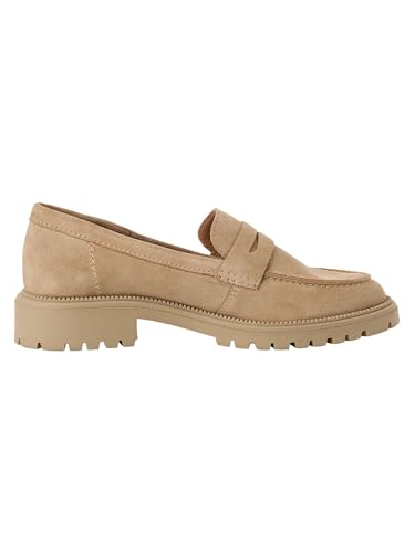 Tamaris Damen Slipper Leder, beige, 41 EU – Ansicht 3
