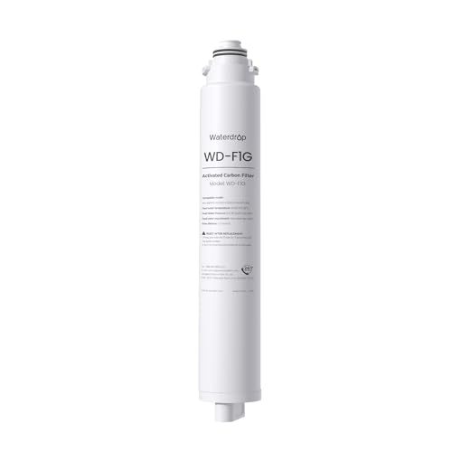 Waterdrop F1G Filter, Replacement for X8 & X8-PRO & X12-WCS & X12-Plus Reverse Osmosis System, [ NO Minerals Added ], 12-month Lifetime