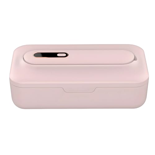 Boîte de stérilisation rose anti-résidus avec trioxygène pour pinceaux et téléphones