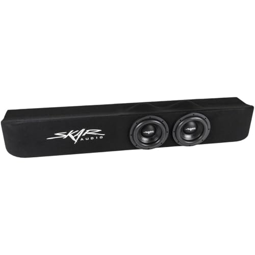 Skar Audio Dual 8' Loaded VD Series Ported Subwoofer Enclosure Compatible with 2009-2014 Ford F-150 Super Crew Cab Trucks