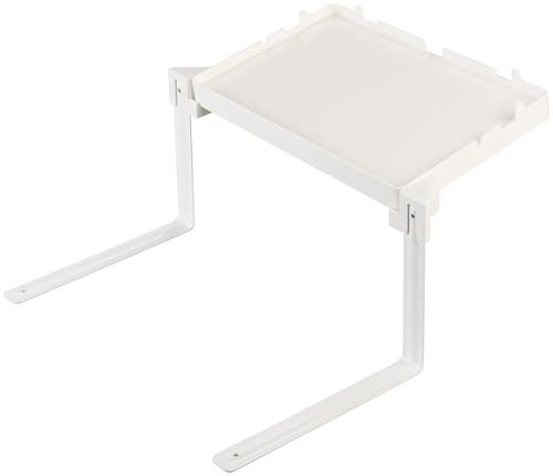 Carlo Milano Anti Rutsch: Klappbare Bettablage, 34 x 22 cm, belastbar bis 3 kg, weiß (Buchhalter, Smartphone Halterung Tisch, iPad)