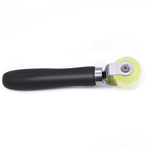 Mankk Car Sound Deadening Rubber Roller Deadener Application Rolling Wheel Noise Filter Sound Insulation Seam Roller 5Cm X 3.5Cm With Wooden Handle M-047-Ck #TOP4