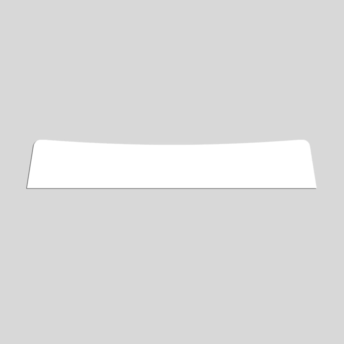 Polyward Matte White Sunstrip For Ford Fiesta Mk7 Windscreen Banner Decal Sticker Sunshade - Pre-Cut Easy Install (Matte White)