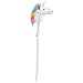Aurora World Giddy-Up Stick Unicorn With Sound, White With Rainbow Mane