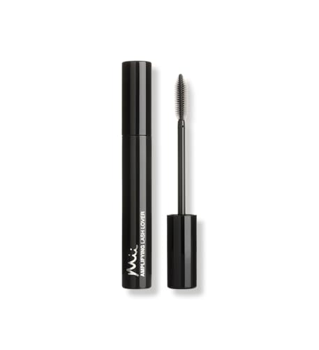 Mii Cosmetics Amplifying Lash Lover Smudge Proof Mascara, Lifts & Curls for Fanned-Out Lashes, Lightweight & Buildable, Conditioning Mascara for Sensitive Eyes & Contact Lens Wearers, Deep Black
